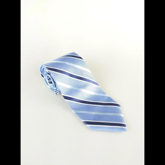 [SOLD] BROOKS BROTHERS Blue Stripes Shiny USA Tie 3.1 x 58" Makers & Merchants - Picture 1 of 3